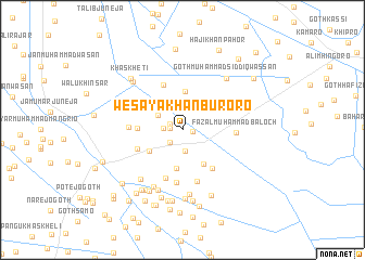 map of Wesāya Khān Buroro