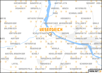map of Weserdeich