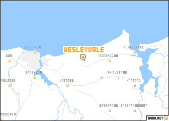 map of Wesley Vale