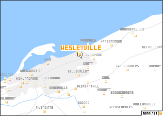 map of Wesleyville