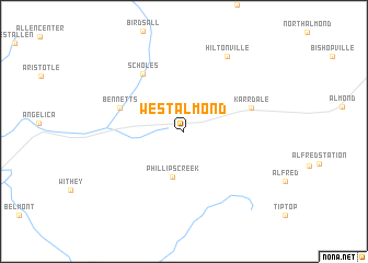 map of West Almond