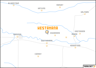 map of West Amana