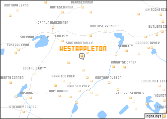 map of West Appleton
