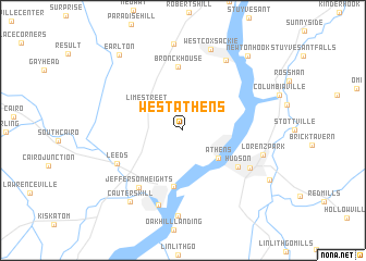 map of West Athens