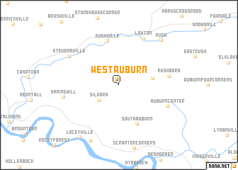 map of West Auburn