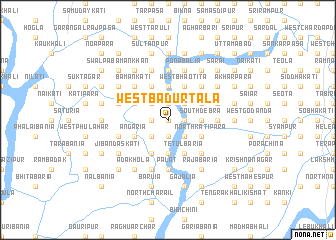 map of West Bādurtala