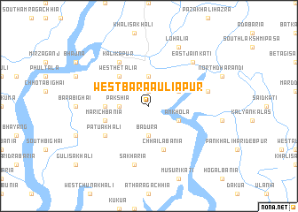 map of West Bara Āuliāpur