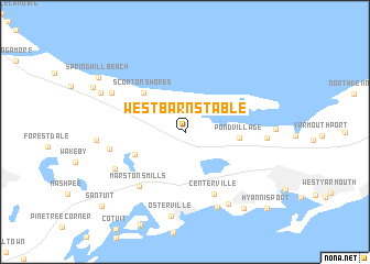 map of West Barnstable