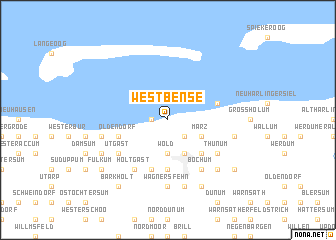 map of Westbense