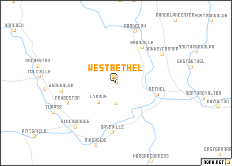 map of West Bethel