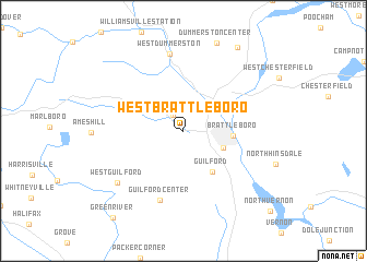 map of West Brattleboro