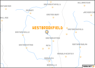 map of West Brookfield