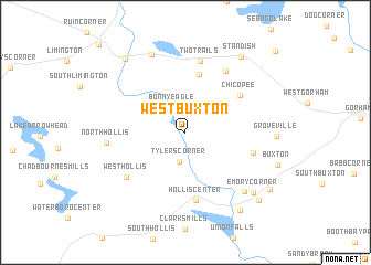 map of West Buxton