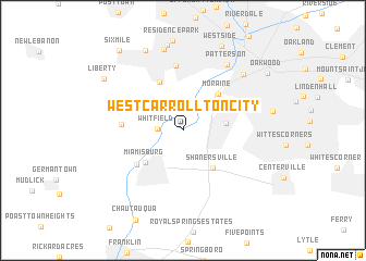 map of West Carrollton City