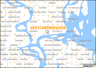 map of West Char Bheduria