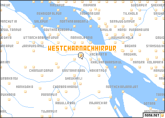 map of West Char Nāchhirpur