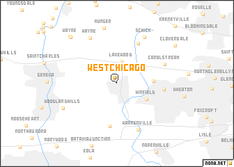 map of West Chicago