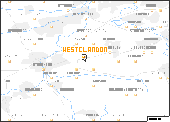 map of West Clandon