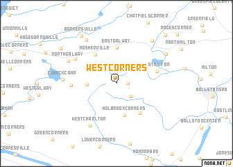 map of West Corners