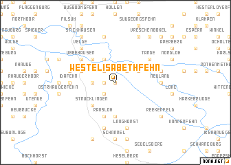 map of West Elisabethfehn