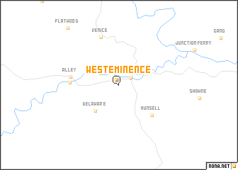 map of West Eminence