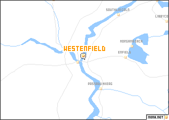 map of West Enfield