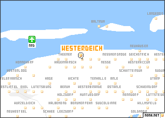 map of Westerdeich