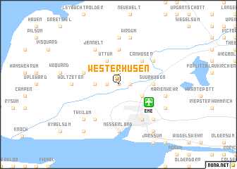 map of Westerhusen