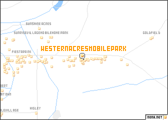 map of Western Acres Mobile Park