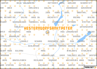 map of Westerndorf-Sankt Peter