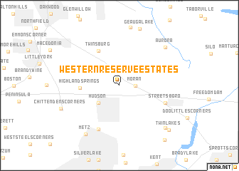 map of Western Reserve Estates