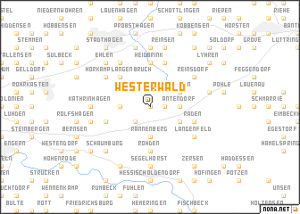 map of Westerwald