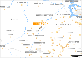 map of Westfork
