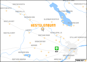 map of West Glenburn