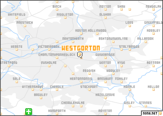 map of West Gorton