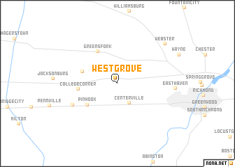 map of West Grove