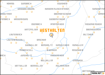 map of Westhalten