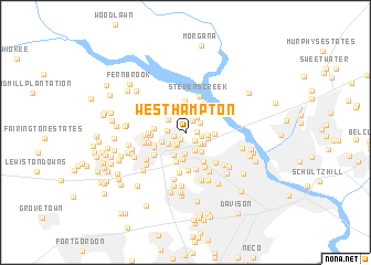 map of West Hampton