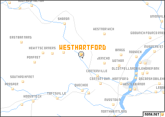 map of West Hartford