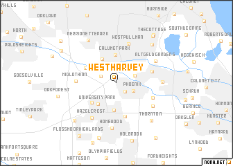 map of West Harvey