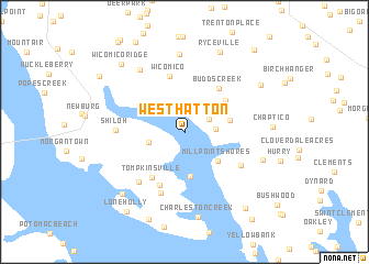 map of West Hatton