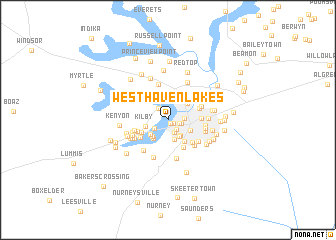 map of Westhaven Lakes