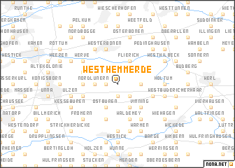 map of Westhemmerde