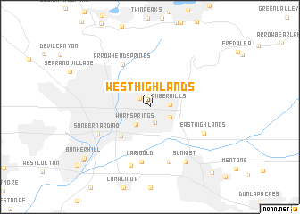 map of West Highlands