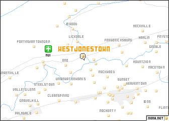 map of West Jonestown