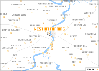 map of West Kittanning