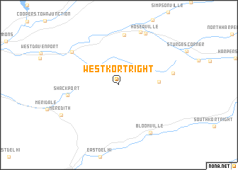 map of West Kortright