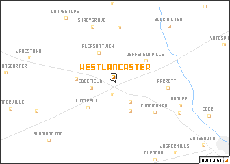 map of West Lancaster
