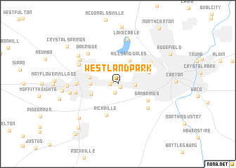 map of Westland Park