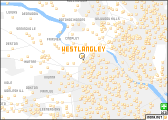 map of West Langley
